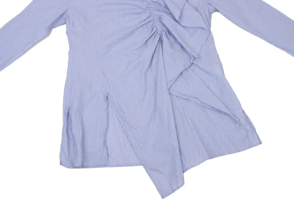 Y's Gathered Design Stripe Shirt K-175963_008