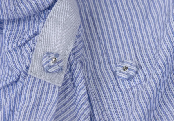 Y's Gathered Design Stripe Shirt K-175963_010