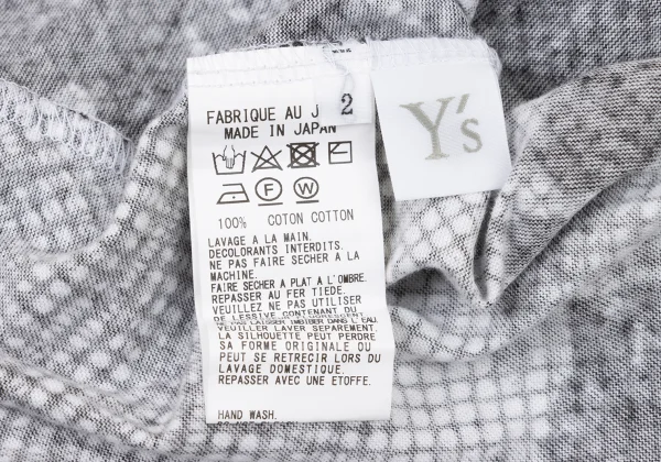 Y's Graphic Print Wide T Shirt K-175965_011