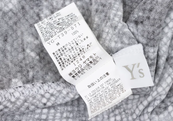 Y's Graphic Print Wide T Shirt K-175965_012