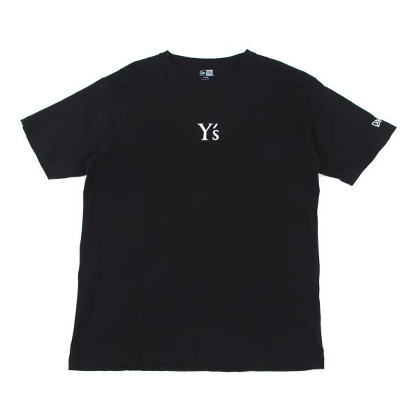 Y's×NEW ERA Logo Printed T Shirt Black 4 K-175967_001