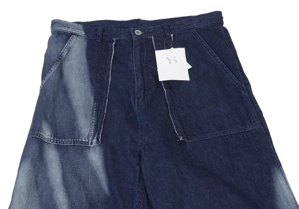 Y's Faded Pocket Design Wide Jeans K-175969_002