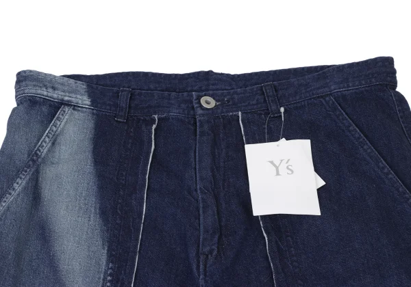 Y's Faded Pocket Design Wide Jeans K-175969_003