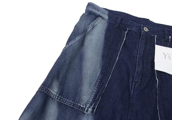 Y's Faded Pocket Design Wide Jeans K-175969_005