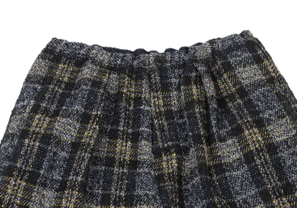 Y's Check Tweed Cropped Pants K-175970_002