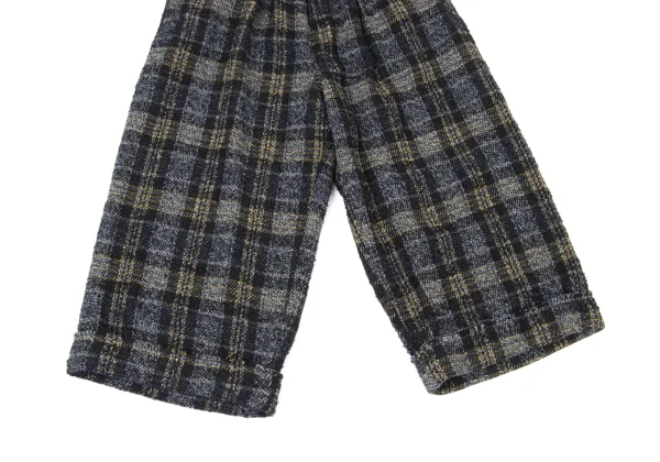 Y's Check Tweed Cropped Pants K-175970_006