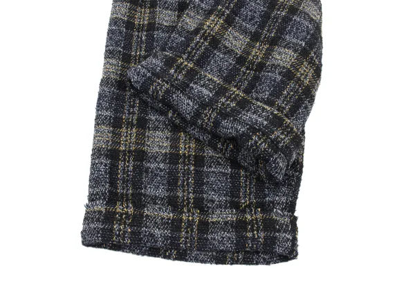Y's Check Tweed Cropped Pants K-175970_007