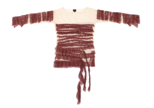 Jean Paul GAULTIER FEMME Mesh Ruffle Taping Top K-175981_002