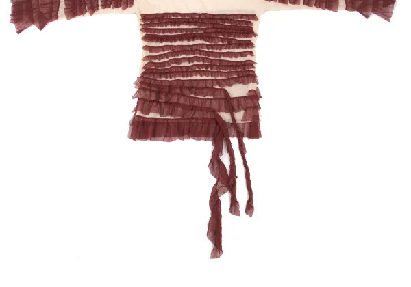Jean Paul GAULTIER FEMME Mesh Ruffle Taping Top K-175981_007