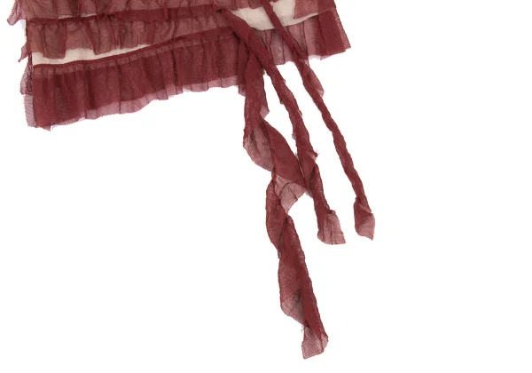 Jean Paul GAULTIER FEMME Mesh Ruffle Taping Top K-175981_008