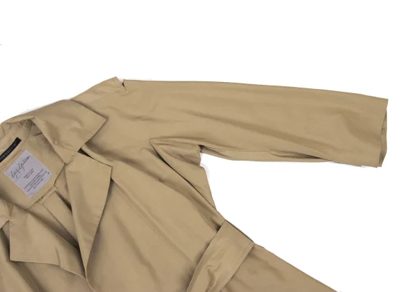 Yohji Yamamoto FEMME Cotton Silk Belted Trench Coat K-175982_009