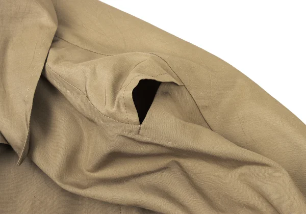 Yohji Yamamoto FEMME Cotton Silk Belted Trench Coat K-175982_010