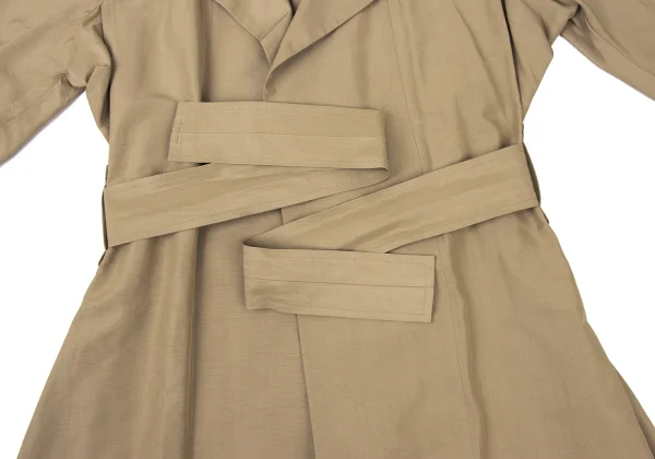 Yohji Yamamoto FEMME Cotton Silk Belted Trench Coat K-175982_013
