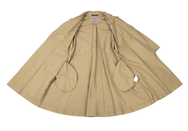 Yohji Yamamoto FEMME Cotton Silk Belted Trench Coat K-175982_015