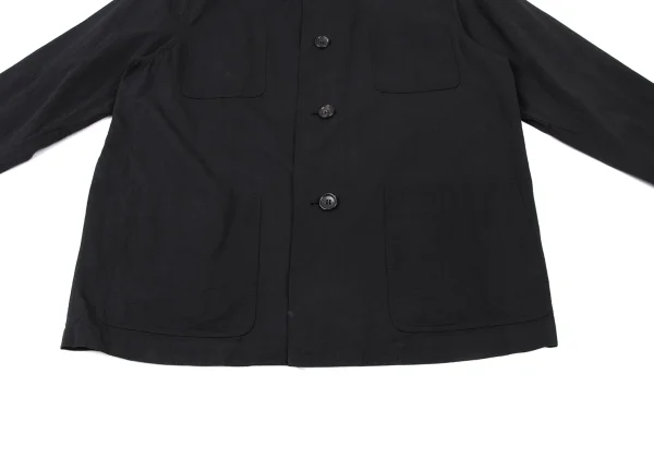 COMME des GARCONS HOMME Cotton Patch Pocket Collarless Jacket K-175983_010