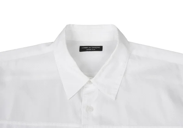 COMME des GARCONS HOMME PLUS Check Weave Pintuck Design Short Sleeved Shirt  K-175990_006