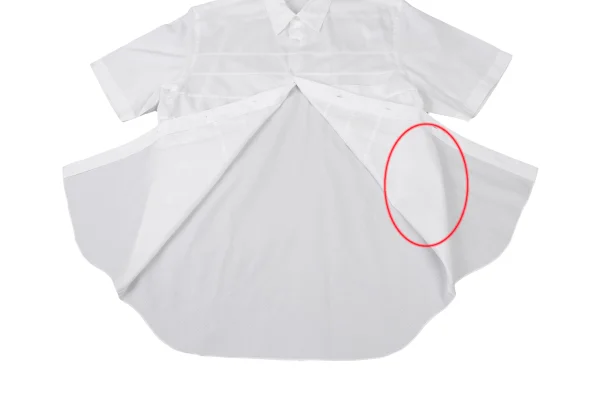 COMME des GARCONS HOMME PLUS Check Weave Pintuck Design Short Sleeved Shirt  K-175990_012