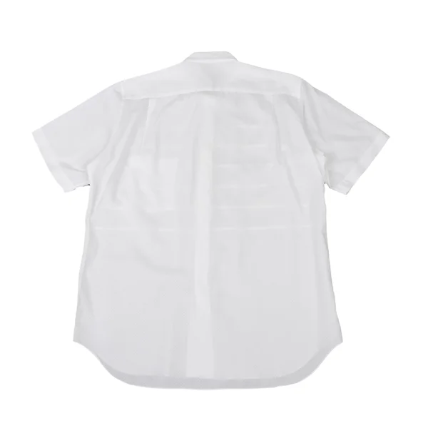COMME des GARCONS HOMME PLUS Check Weave Pintuck Design Short Sleeved Shirt  K-175990_014