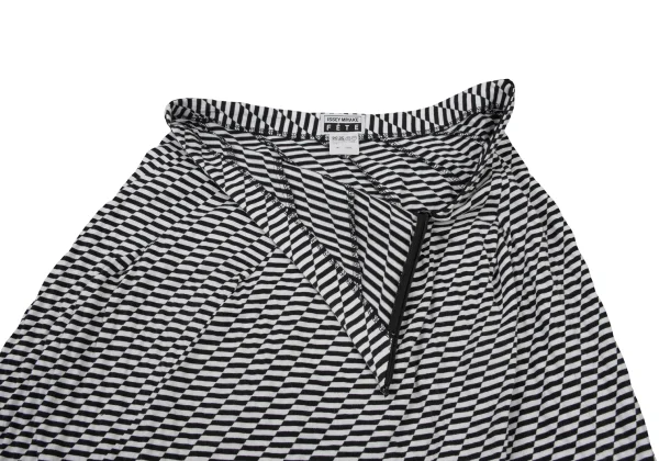 ISSEY MIYAKE FETE Printed Cotton Bias Switching Skirt K-175991_008