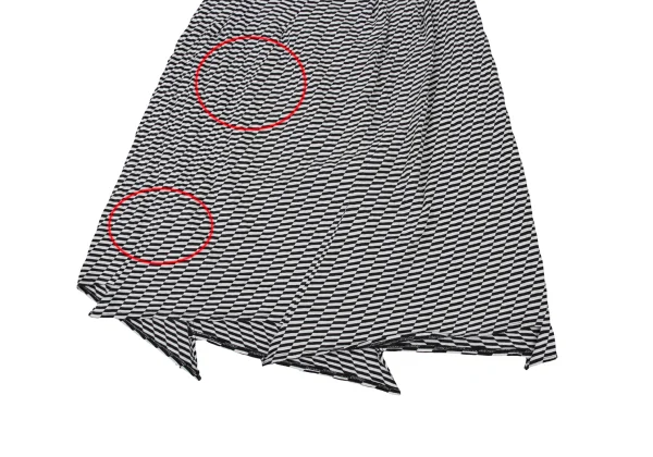 ISSEY MIYAKE FETE Printed Cotton Bias Switching Skirt K-175991_009