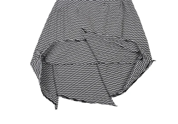 ISSEY MIYAKE FETE Printed Cotton Bias Switching Skirt K-175991_012