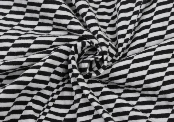 ISSEY MIYAKE FETE Printed Cotton Bias Switching Skirt K-175991_015