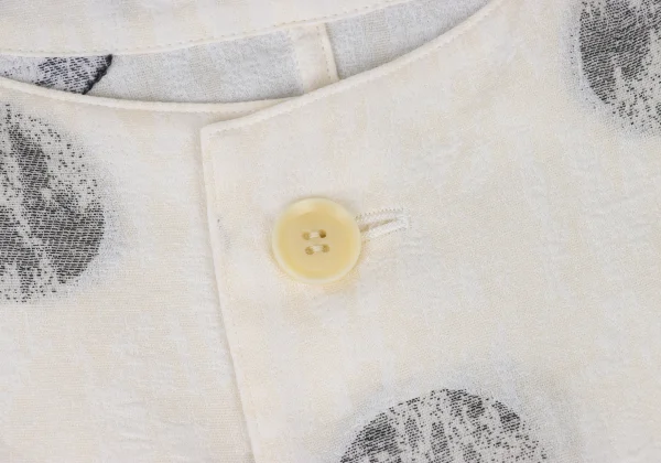 Y's Cotton Acetate Faded Dot Pattern Short Sleeve Dress K-175994_005