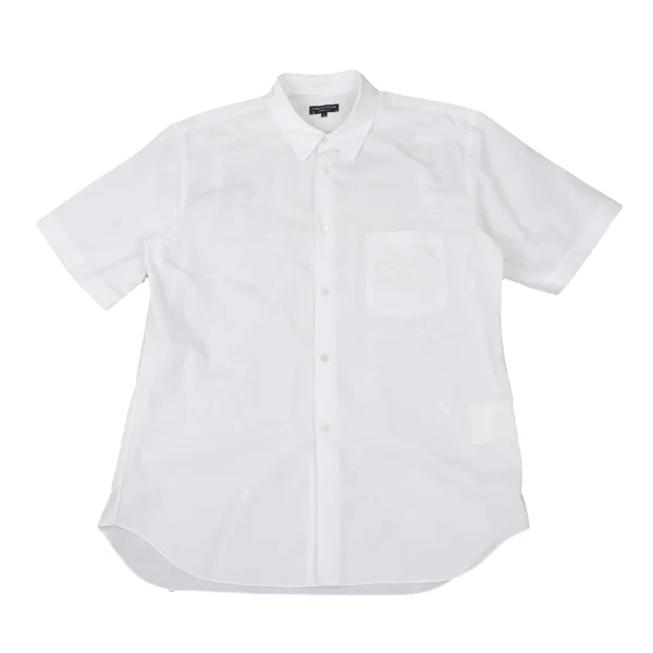 COMME des GARCONS HOMME PLUS Logo Embroidered Short Sleeve Shirt White L K-175995_001