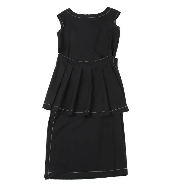 tricot COMME des GARCONS Wool Skirt Design Sleeveless Dress K-175999_002