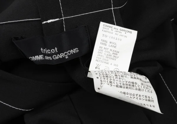 tricot COMME des GARCONS Wool Skirt Design Sleeveless Dress K-175999_014