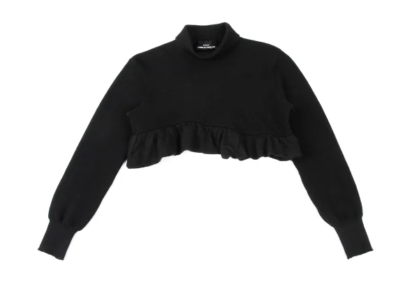 tricot COMME des GARCONS Hem Frill Cropped Wool Knit Sweater K-176001_002