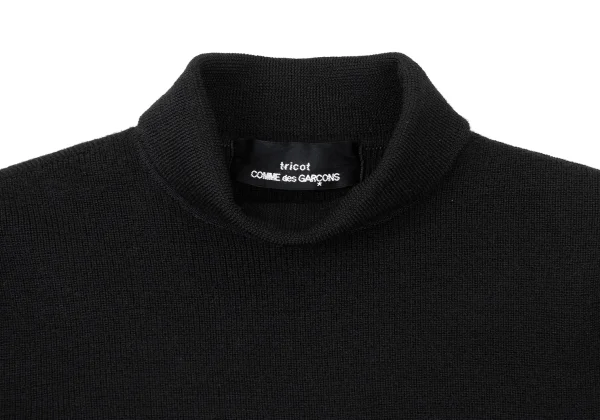 tricot COMME des GARCONS Hem Frill Cropped Wool Knit Sweater K-176001_003