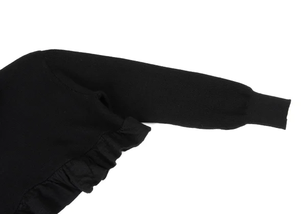 tricot COMME des GARCONS Hem Frill Cropped Wool Knit Sweater K-176001_005