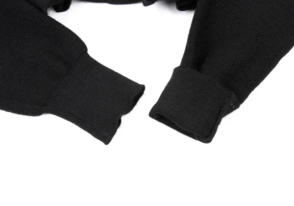 tricot COMME des GARCONS Hem Frill Cropped Wool Knit Sweater K-176001_006
