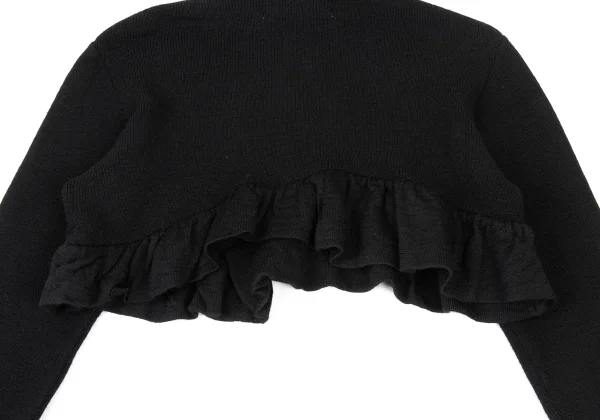 tricot COMME des GARCONS Hem Frill Cropped Wool Knit Sweater K-176001_010