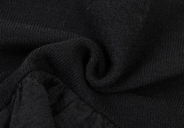 tricot COMME des GARCONS Hem Frill Cropped Wool Knit Sweater K-176001_011