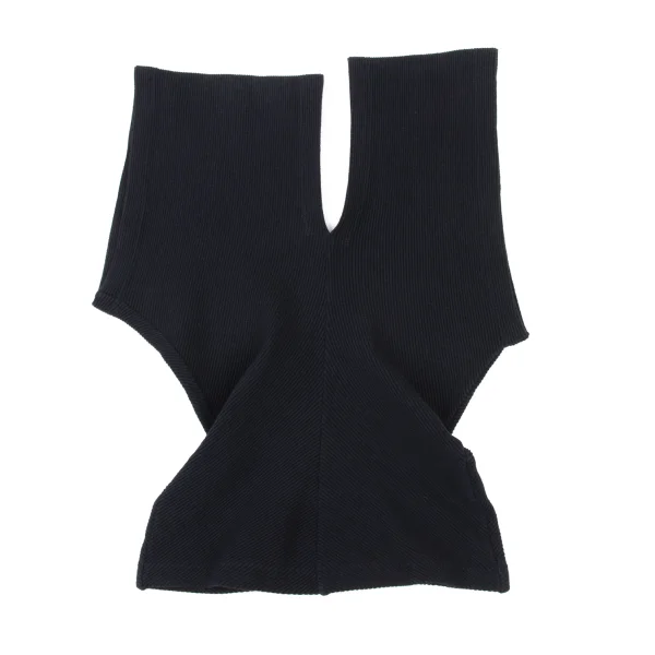 tricot COMME des GARCONS Cotton Stretch Drape V-neck Knit Vest K-176004_002