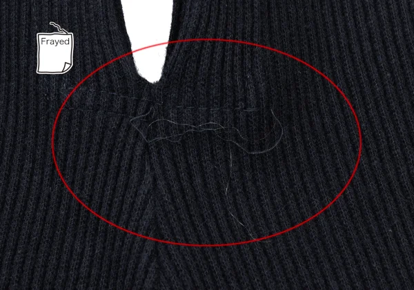 tricot COMME des GARCONS Cotton Stretch Drape V-neck Knit Vest K-176004_008