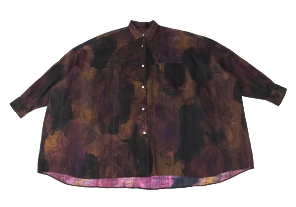 ROMEO GIGLI Watercolor Print Loose-fit Shirt K-176009_002