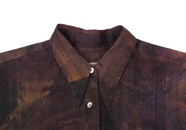 ROMEO GIGLI Watercolor Print Loose-fit Shirt K-176009_004