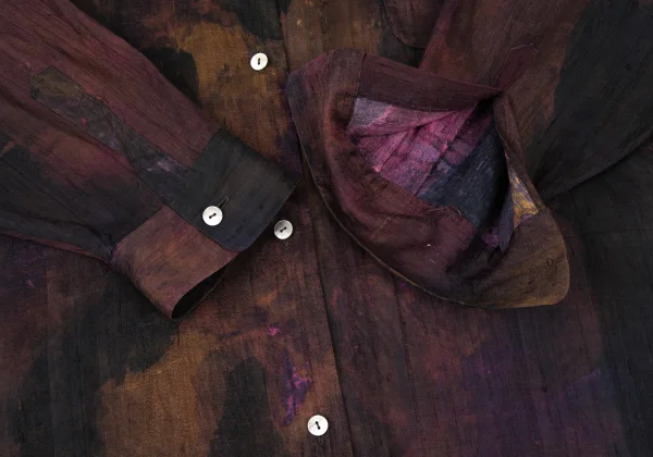 ROMEO GIGLI Watercolor Print Loose-fit Shirt K-176009_008