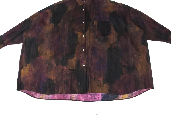 ROMEO GIGLI Watercolor Print Loose-fit Shirt K-176009_009