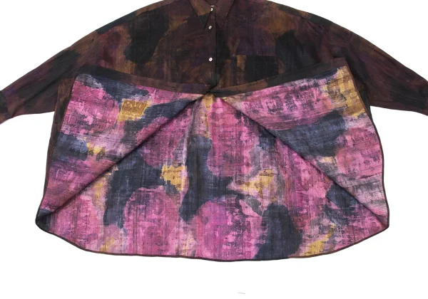ROMEO GIGLI Watercolor Print Loose-fit Shirt K-176009_010
