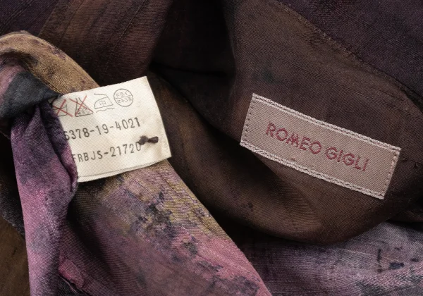 ROMEO GIGLI Watercolor Print Loose-fit Shirt K-176009_015