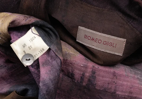ROMEO GIGLI Watercolor Print Loose-fit Shirt K-176009_016