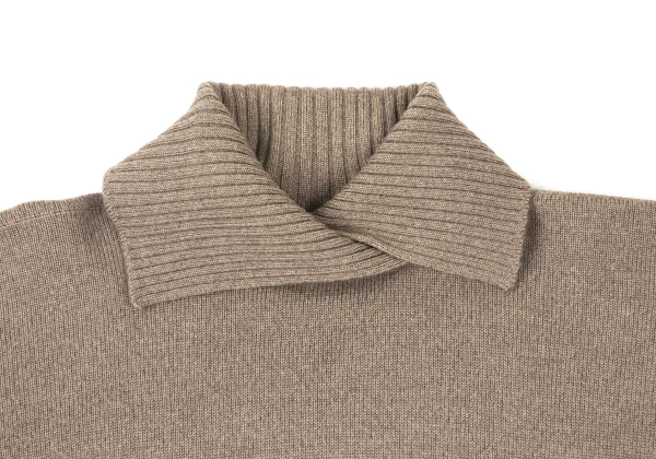 ROMEO GIGLI Wool Asymmetry-Collar Knit Top K-176010_003