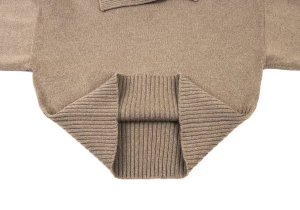ROMEO GIGLI Wool Asymmetry-Collar Knit Top K-176010_009