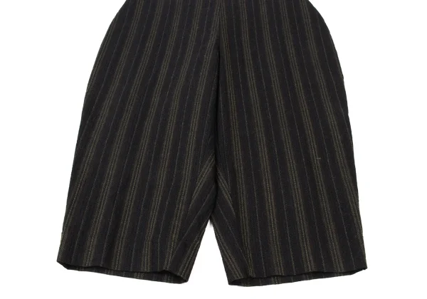 ROMEO GIGLI Wool Blend Striped Weave Cropped Pants K-176012_004