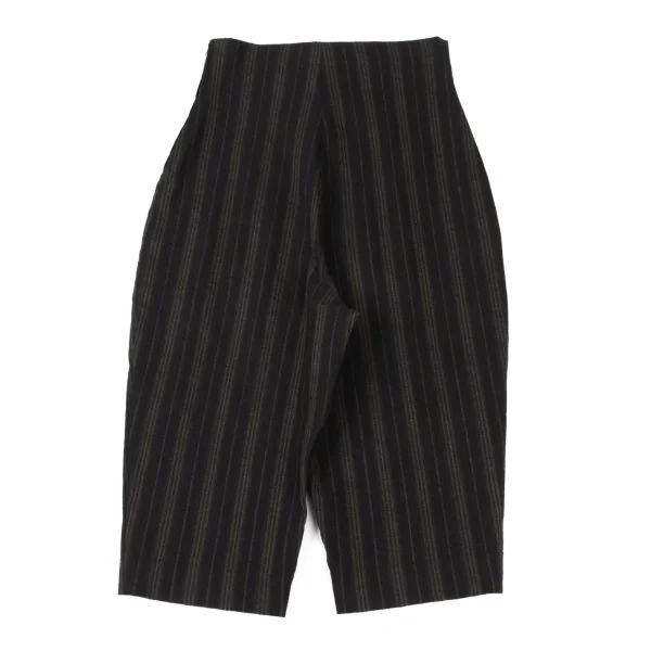 ROMEO GIGLI Wool Blend Striped Weave Cropped Pants K-176012_006
