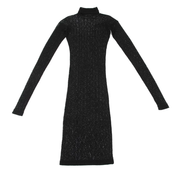 ROMEO GIGLI Mesh Stretch Turtleneck Dress K-176013_002